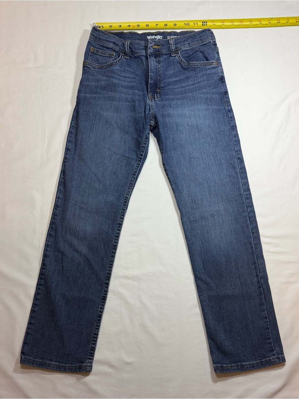 Wrangler Youth Straight Jeans - Classic Indigo Blue